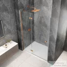 Sapho GLOBE COPPER MATT nyíló ajtó 900 mm, balos, transzparent üveg (GB1090LPG)