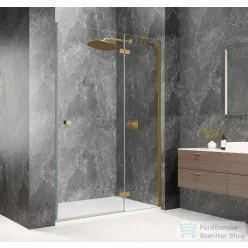   Sapho GLOBE GOLD MATT nyíló ajtó 900 mm, jobbos, transzparent üveg (GB1090RG)