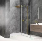 Sapho GLOBE GOLD MATT nyíló ajtó 900 mm, jobbos, transzparent üveg (GB1090RG)