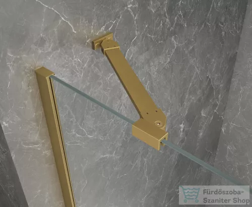 Sapho GLOBE GOLD MATT nyíló ajtó 900 mm, jobbos, transzparent üveg (GB1090RG)