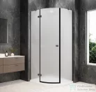 Sapho GLOBE GUN METAL íves zuhanykabin 1000x800 mm, balos, matt üveg (GB2180MLGM)