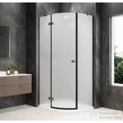   Sapho GLOBE GUN METAL íves zuhanykabin 1000x800 mm, balos, matt üveg (GB2180MLGM)