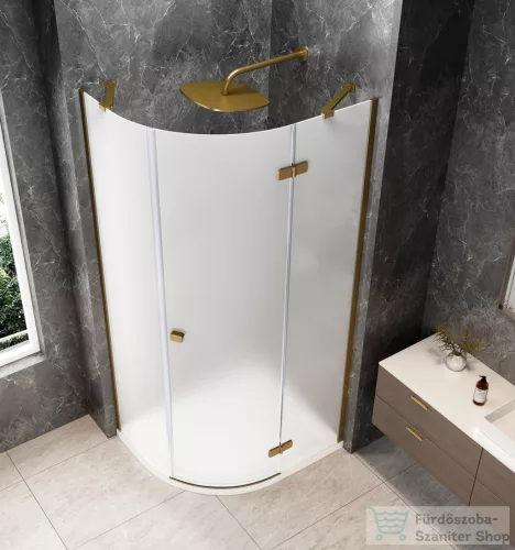 Sapho GLOBE GOLD MATT íves zuhanykabin 1000x800 mm, jobbos, matt üveg (GB2180MRG)