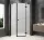 Sapho GLOBE BLACK íves zuhanykabin 1000x900 mm, jobbos, matt üveg (GB2190MRB)