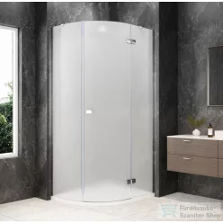   Sapho GLOBE CHROME íves zuhanykabin 1000x900 mm, jobbos, matt üveg (GB2190MRC)