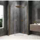 Sapho GLOBE GOLD MATT íves zuhanykabin 1000x900 mm, jobbos, transzparent üveg (GB2190RG)