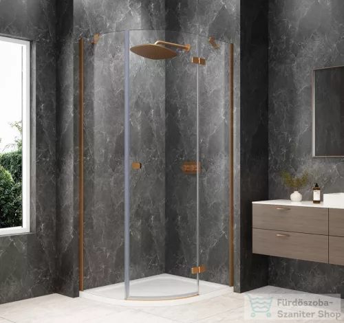 Sapho GLOBE COPPER MATT íves zuhanykabin 1000x900 mm, jobbos, matt üveg (GB2190RPG)