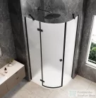 Sapho GLOBE BLACK íves zuhanykabin 1000x1000 mm, balos, matt üveg (GB2610MLB)
