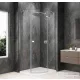 Sapho GLOBE CHROME íves zuhanykabin 1000x1000 mm, jobbos, transzparent üveg (GB2610RC)