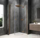 Sapho GLOBE COPPER MATT íves zuhanykabin 1000x1000 mm, jobbos, matt üveg (GB2610RPG)