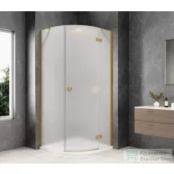   Sapho GLOBE GOLD MATT íves zuhanykabin 800x800 mm, jobbos, matt üveg (GB2680MRG)