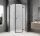 Sapho GLOBE GUN METAL íves zuhanykabin 800x800 mm, jobbos, matt üveg (GB2680MRGM)