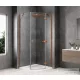 Sapho GLOBE COPPER MATT íves zuhanykabin 800x800 mm, jobbos, matt üveg (GB2680RPG)