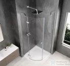 Sapho GLOBE CHROME íves zuhanykabin 900x900 mm, balos, transzparent üveg (GB2690LC)