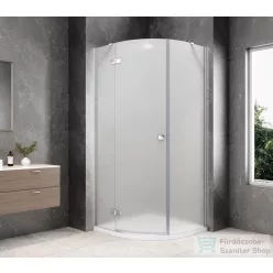   Sapho GLOBE CHROME íves zuhanykabin 900x900 mm, balos, matt üveg (GB2690MLC)