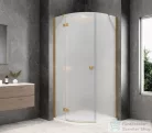 Sapho GLOBE GOLD MATT íves zuhanykabin 900x900 mm, balos, matt üveg (GB2690MLG)