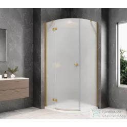   Sapho GLOBE GOLD MATT íves zuhanykabin 900x900 mm, balos, matt üveg (GB2690MLG)