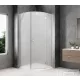 Sapho GLOBE CHROME íves zuhanykabin 900x900 mm, jobbos, matt üveg (GB2690MRC)