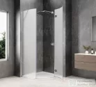Sapho GLOBE CHROME íves zuhanykabin 900x900 mm, jobbos, matt üveg (GB2690MRC)