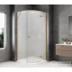 Sapho GLOBE GOLD MATT íves zuhanykabin 900x900 mm, jobbos, matt üveg (GB2690MRG)