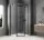 Sapho GLOBE BLACK íves zuhanykabin 900x900 mm, jobbos, transzparent üveg (GB2690RB)