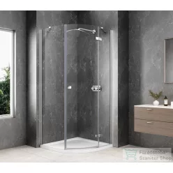   Sapho GLOBE CHROME íves zuhanykabin 900x900 mm, jobbos, transzparent üveg (GB2690RC)
