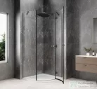 Sapho GLOBE GUN METAL íves zuhanykabin 900x900 mm, jobbos, transzparent üveg (GB2690RGM)