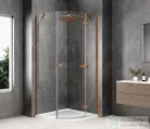 Sapho GLOBE COPPER MATT íves zuhanykabin 900x900 mm, jobbos, matt üveg (GB2690RPG)