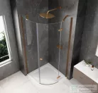 Sapho GLOBE COPPER MATT íves zuhanykabin 900x900 mm, jobbos, matt üveg (GB2690RPG)