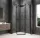 Sapho GLOBE BLACK íves zuhanykabin 900x800 mm, balos, transzparent üveg (GB2980LB)