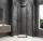 Sapho GLOBE GUN METAL íves zuhanykabin 900x800 mm, balos, transzparent üveg (GB2980LGM)