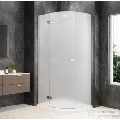   Sapho GLOBE CHROME íves zuhanykabin 900x800 mm, balos, matt üveg (GB2980MLC)