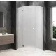 Sapho GLOBE CHROME íves zuhanykabin 900x800 mm, balos, matt üveg (GB2980MLC)