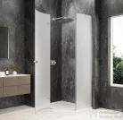 Sapho GLOBE CHROME íves zuhanykabin 900x800 mm, balos, matt üveg (GB2980MLC)