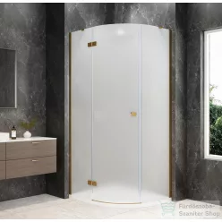   Sapho GLOBE GOLD MATT íves zuhanykabin 900x800 mm, balos, matt üveg (GB2980MLG)
