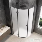 Sapho GLOBE GUN METAL íves zuhanykabin 900x800 mm, balos, matt üveg (GB2980MLGM)