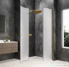 Sapho GLOBE GOLD MATT íves zuhanykabin 900x800 mm, balos, matt üveg (GB2980MLG)