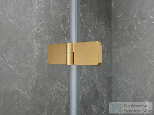 Sapho GLOBE GOLD MATT íves zuhanykabin 900x800 mm, balos, matt üveg (GB2980MLG)