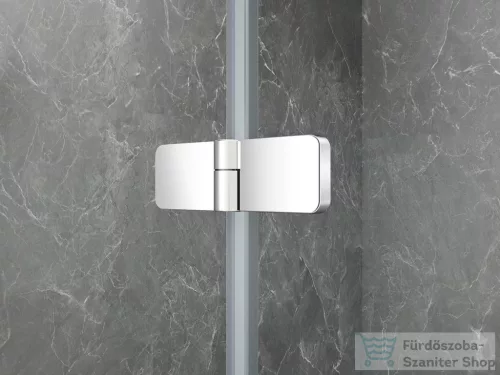 Sapho GLOBE CHROME íves zuhanykabin 900x800 mm, jobbos, matt üveg (GB2980MRC)