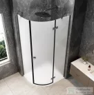 Sapho GLOBE GUN METAL íves zuhanykabin 900x800 mm, jobbos, matt üveg (GB2980MRGM)