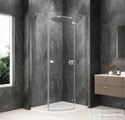 Sapho GLOBE CHROME íves zuhanykabin 900x800 mm, jobbos, transzparent üveg (GB2980RC)