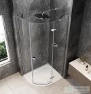 Sapho GLOBE CHROME íves zuhanykabin 900x800 mm, jobbos, transzparent üveg (GB2980RC)