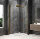 Sapho GLOBE GOLD MATT íves zuhanykabin 900x800 mm, jobbos, transzparent üveg (GB2980RG)