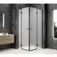 Sapho GLOBE GUN METAL sarokbelépős zuhanykabin, 1200x800 mm, matt üveg (GB5280MGM)