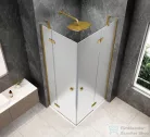 Sapho GLOBE GOLD MATT sarokbelépős zuhanykabin 1200x800 mm, matt üveg (GB5280MG)