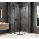 Sapho GLOBE BLACK sarokbelépős zuhanykabin, 1200x900 mm, transzparent üveg (GB5290B)