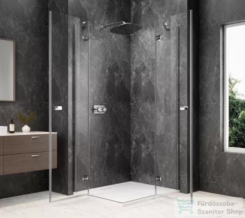 Sapho GLOBE CHROME sarokbelépős zuhanykabin, 1200x900 mm, transzparent üveg (GB5290C)