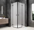 Sapho GLOBE GUN METAL sarokbelépős zuhanykabin, 1200x900 mm, matt üveg (GB5290MGM)