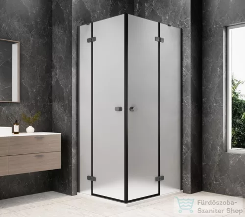 Sapho GLOBE GUN METAL sarokbelépős zuhanykabin, 1200x900 mm, matt üveg (GB5290MGM)