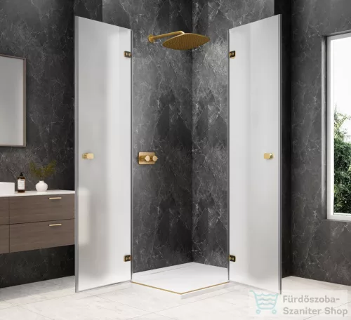 Sapho GLOBE GOLD MATT sarokbelépős zuhanykabin 1200x900 mm, matt üveg (GB5290MG)